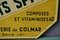 Placa publicitaria vintage de Spitz Colmar Foods, Imagen 2