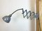 Industrial Grey Scissor Wall Lamp from Elektroinstala, 1960s, Image 7