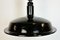 Industrial Black Enamel Ceiling Lamp from Elektrosvit, 1950s, Image 11