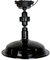 Industrial Black Enamel Ceiling Lamp from Elektrosvit, 1950s 1