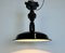 Industrial Black Enamel Ceiling Lamp from Elektrosvit, 1950s 15