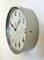 Grey Industrial Factory Wall Clock, 1950s 5