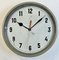 Grey Industrial Factory Wall Clock, 1950s 7