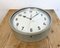 Grey Industrial Factory Wall Clock, 1950s 8