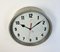 Grey Industrial Factory Wall Clock, 1950s 4