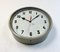 Grey Industrial Factory Wall Clock, 1950s 6