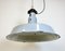 Large Industrial Grey Enamel Factory Lamp, 1950s 8