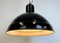 Industrial Black Enamel Factory Pendant Lamp, 1950s, Image 13