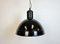 Industrial Black Enamel Factory Pendant Lamp, 1950s 2