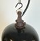 Industrial Black Enamel Factory Pendant Lamp, 1950s 5