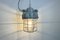 Large Industrial Grey Bunker Light with Iron Cage from Elektrosvit, 1970s 16
