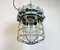 Large Industrial Grey Bunker Light with Iron Cage from Elektrosvit, 1970s, Image 13