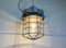 Large Industrial Grey Bunker Light with Iron Cage from Elektrosvit, 1970s 17