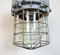 Large Industrial Grey Bunker Light with Iron Cage from Elektrosvit, 1970s 4
