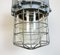 Large Industrial Grey Bunker Light with Iron Cage from Elektrosvit, 1970s, Image 4