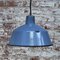 Vintage Industrial Blue Enamel Factory Pendant Lamp 4