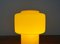 Mid-Century Yellow Glass Model 120 Table Lamp by Uno & Östen Kristiansson for Luxus, Vittsjö, Sweden, 1950s 5