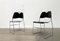 Sedie impilabili postmoderne minimaliste, anni '80, set di 2, Immagine 3