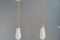 Art Deco Hanging Lamps with Original Glass Shades, Germany, 1920s, Set of 2 1