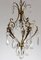 French Brass Crystal Chandelier, 1940s, Image 2