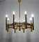 Vintage Brass Chandelier, 1970s, Image 16