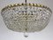 Brass Lead Crystal Chandeliers, 1970s, Image 3