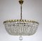 Brass Lead Crystal Chandeliers, 1970s, Image 1