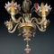 Murano Chandelier in Pink and Clear, Italy, 1980s 6