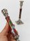 Red Cloisonné and Metal Candlestick 16