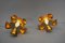 French Blossom Wall Lamps from Le Dauphin, 1970s, Set of 2 5