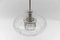 Lámpara colgante Mid-Century moderna de cromo y vidrio de Doria Leuchten, años 60, Imagen 8