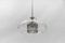 Mid-Century Modern Chrome and Glass Pendant Lamp from Doria Leuchten, 1960s, Image 5