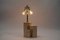 Lámpara de mesa de travertino de Giuliano Cesari para Nucleo Sormani, años 60, Imagen 2
