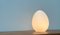 Vintage French Model Dum-Dum Egg Glass Table Lamp from SCE, 1980s, Image 6