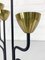 Mid-Century Scandinavian Candleholder in Brass and Metal by Gunnar Ander for Ystad Metall, 1950s 7
