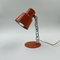 Vintage Orange Metal Desk Lamp attributed to Targetti Sankey, 1970s 1