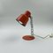 Vintage Orange Metal Desk Lamp attributed to Targetti Sankey, 1970s 4