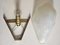 Sconce with Brass and Opal Glass Shade, 1930s, Image 6
