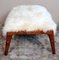 Vintage Italian Benches with Mongolian Sheepskin, 1950, Set of 2 8