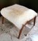 Vintage Italian Benches with Mongolian Sheepskin, 1950, Set of 2 7