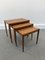 Tables Gigognes en Teck, Danemark, 1960s, Set de 3 7