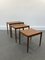 Tables Gigognes en Teck, Danemark, 1960s, Set de 3 5