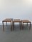Tavolini ad incastro in teak, Danimarca, anni '60, set di 3, Immagine 8