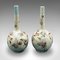 Antique Japanese Single Stem Vases in Ceramic, Set of 2, Image 1