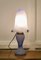 Art Deco End of Day Blue Glass Lamp and Glass Shade, 1960s, Image 8