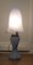 Art Deco End of Day Blue Glass Lamp and Glass Shade, 1960s, Image 3