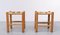 Vintage French Leather Strap Stools by Charlotte Perriand, 1978, Set of 2 8