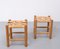 Tabourets Vintage en Cuir par Charlotte Perriand, France, 1978, Set de 2 9