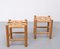Vintage French Leather Strap Stools by Charlotte Perriand, 1978, Set of 2 9
