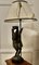Lámpara de escultura de madera tallada pájaro Senufo africano, Imagen 4